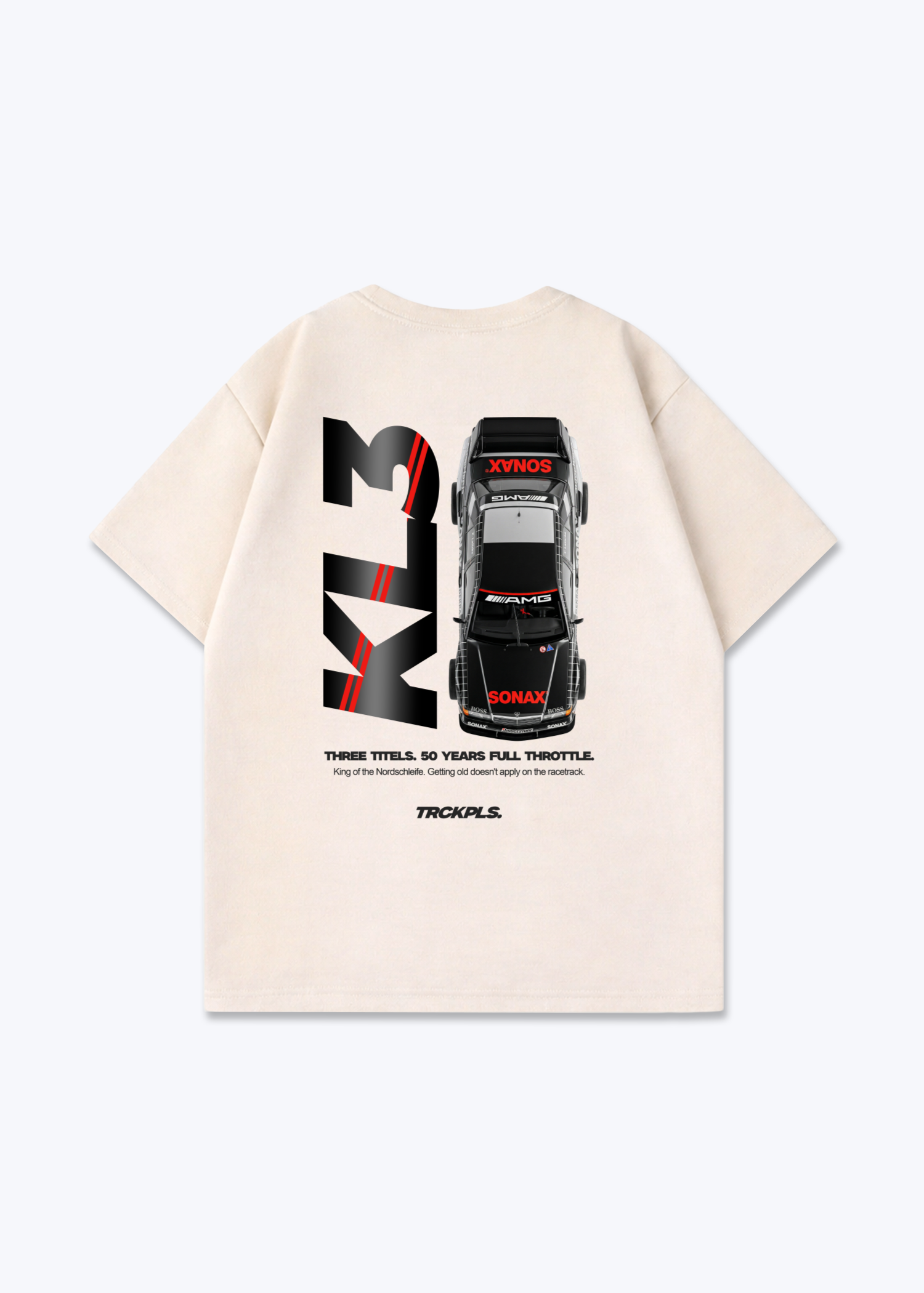 KL3 DTM Oversized Shirt - Beige Back (Designed)