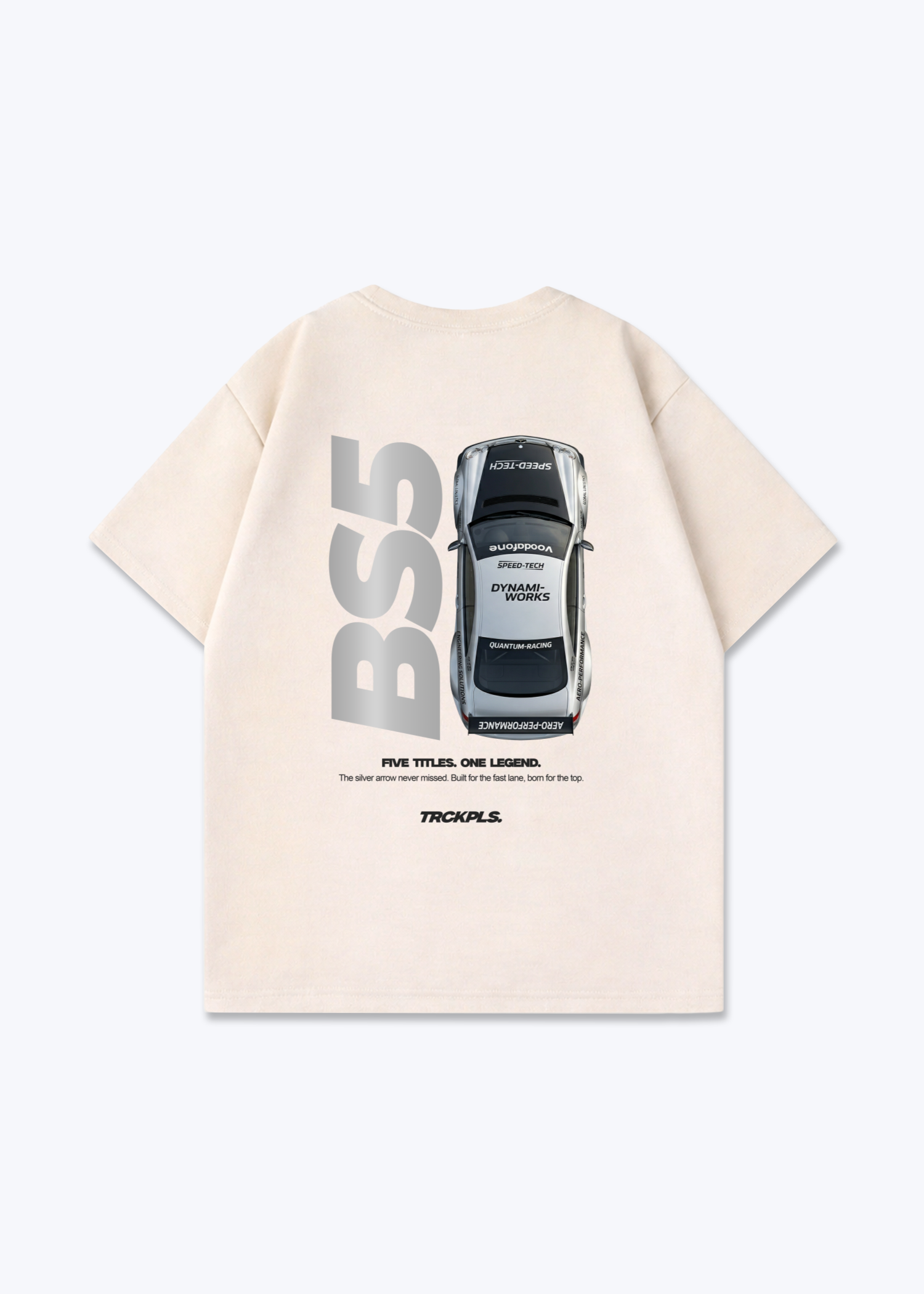 BS5 DTM Oversized Shirt - Beige Back (Designed)
