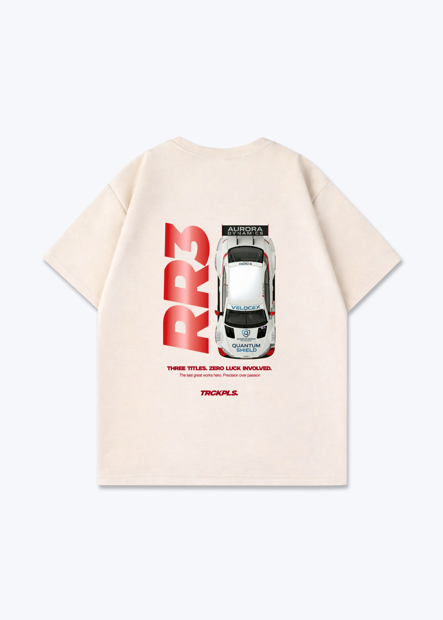 RR3 DTM Oversized Shirt - Beige Back (Designed)