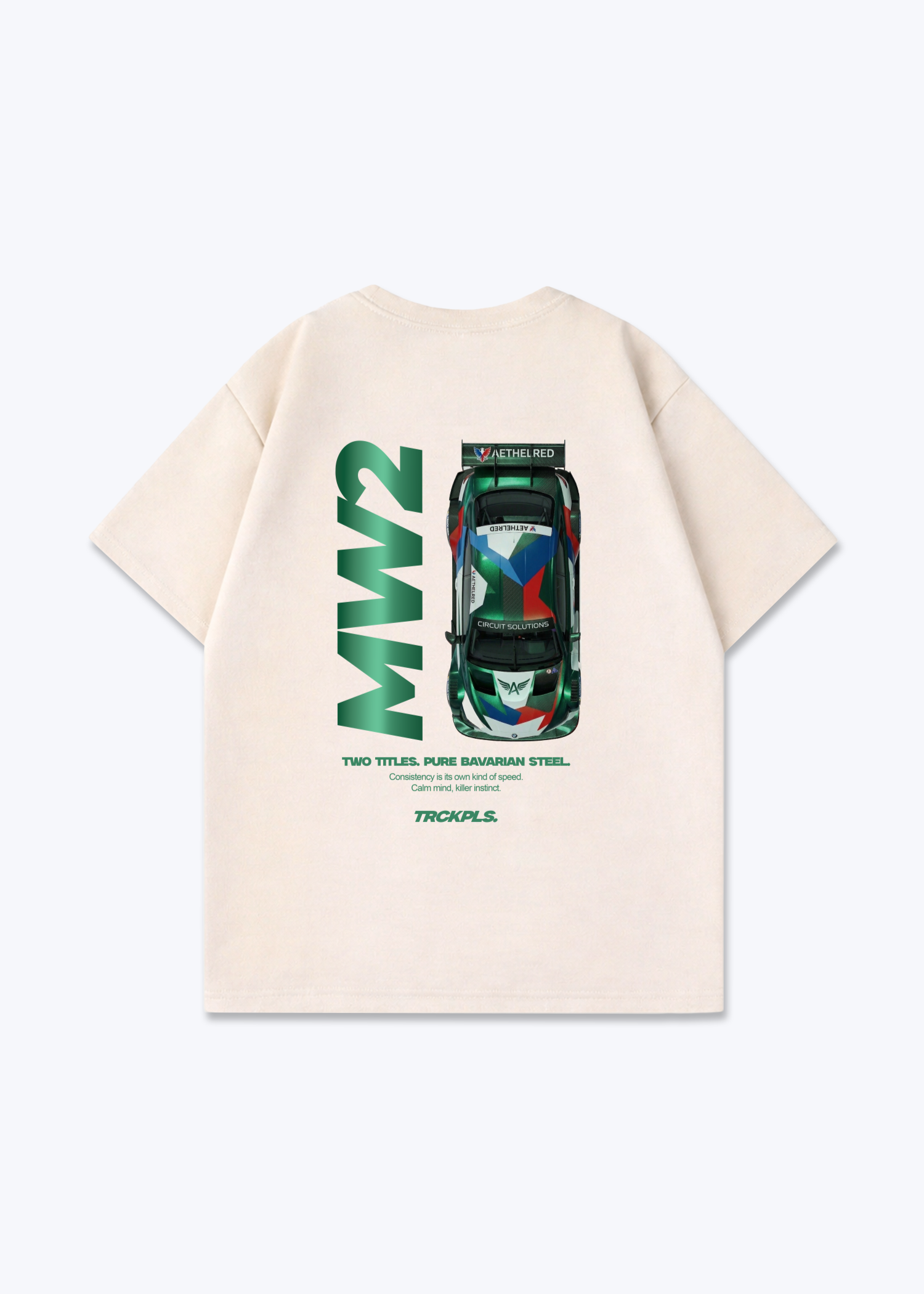 MW2 DTM Oversized Shirt - Beige Back (Designed)