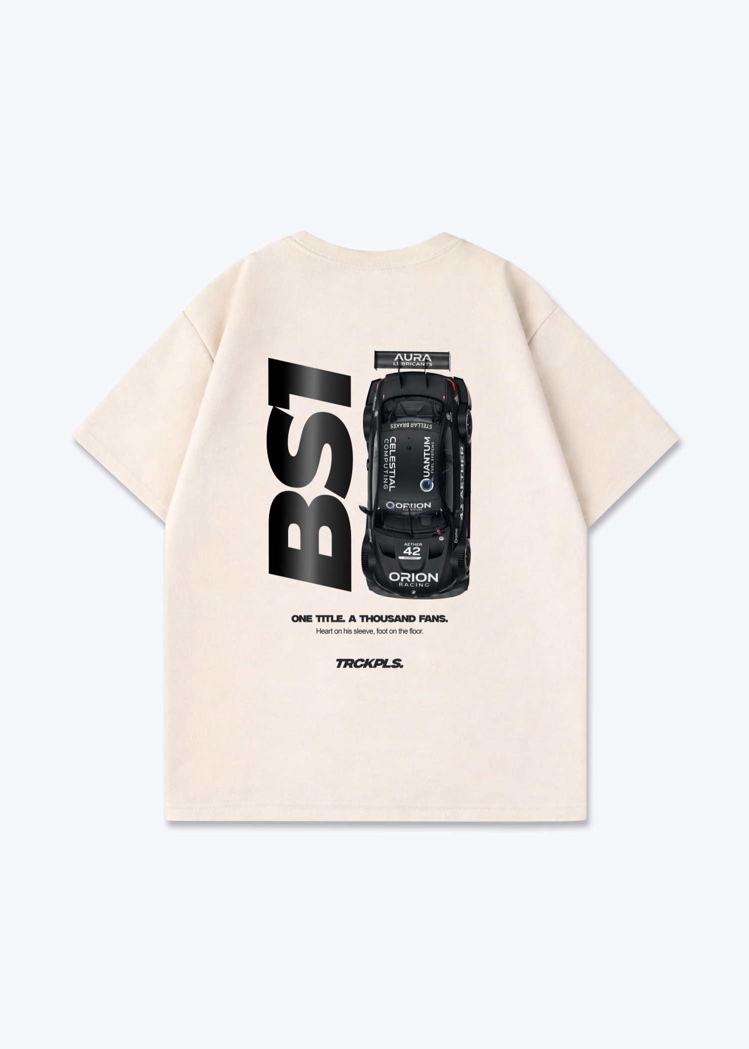 BS1 DTM Oversized Shirt - Beige Back (Designed)
