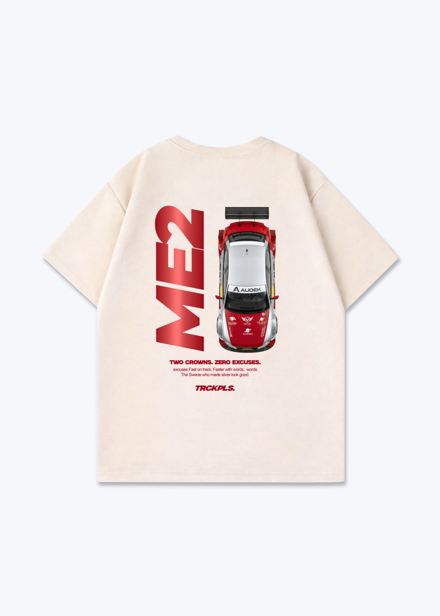 ME2 DTM Oversized Shirt - Beige Back (Designed)