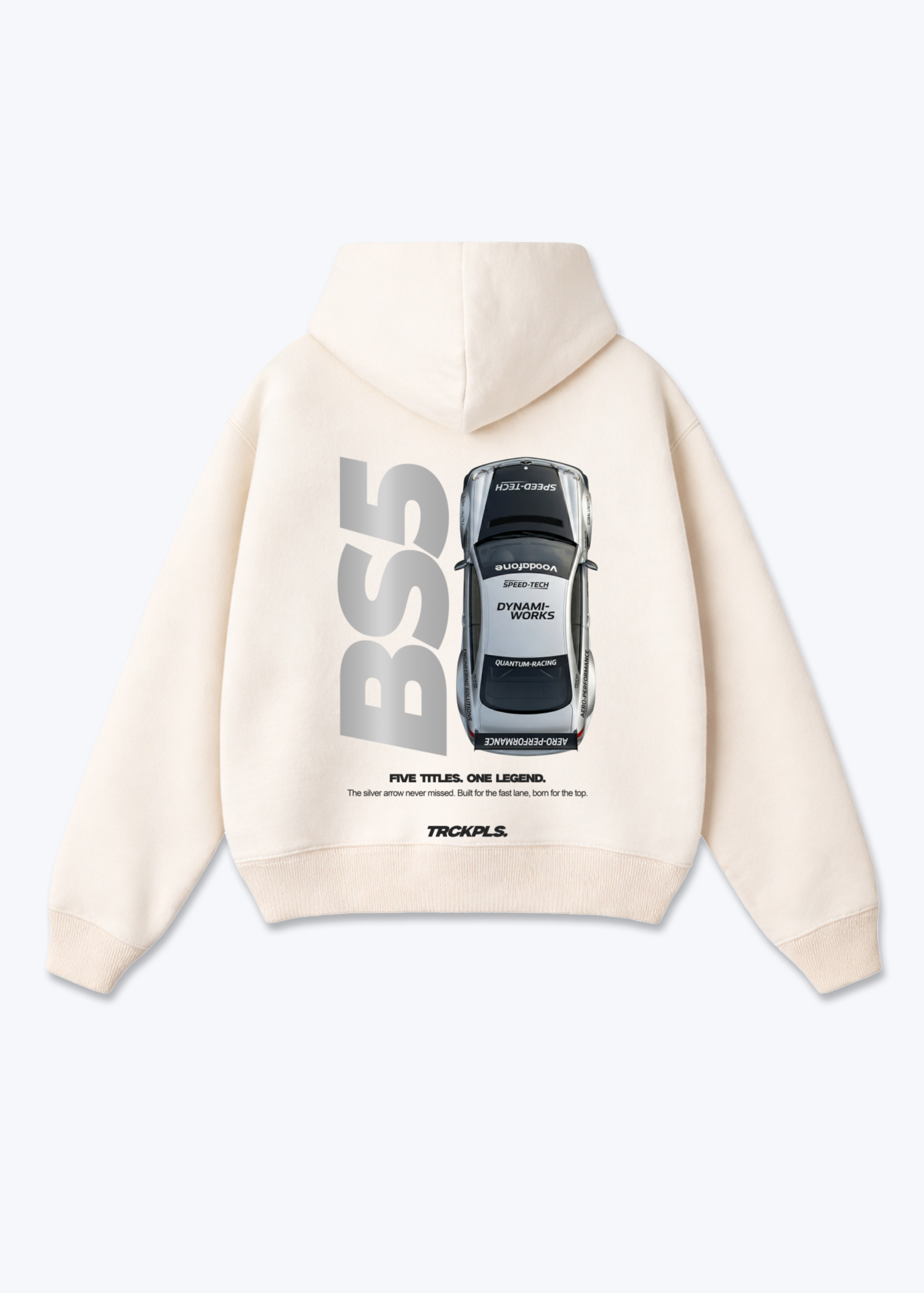BS5 DTM Oversized Hoodie - Beige Back (Designed)