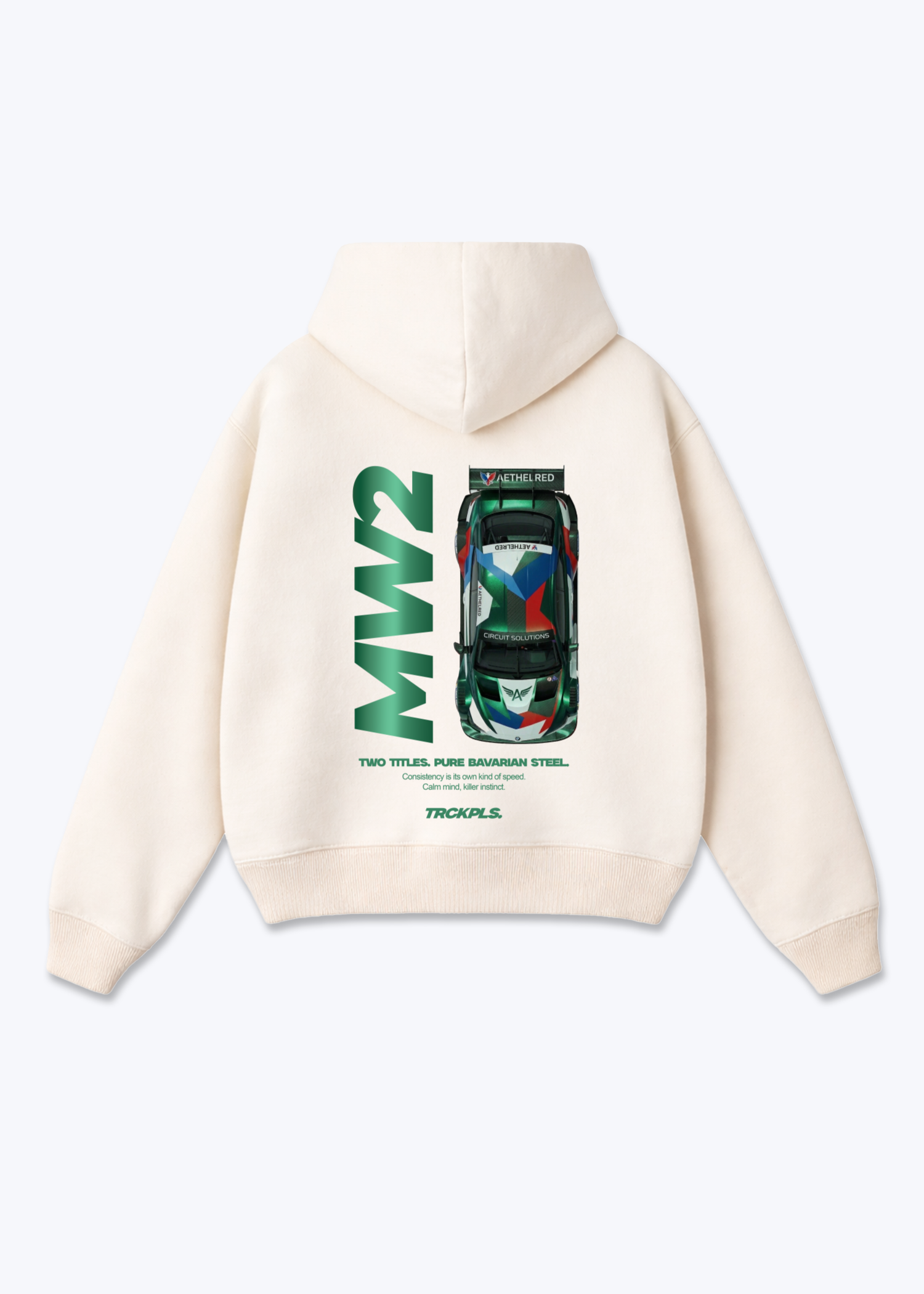 MW2 DTM Oversized Hoodie - Beige Back (Designed)