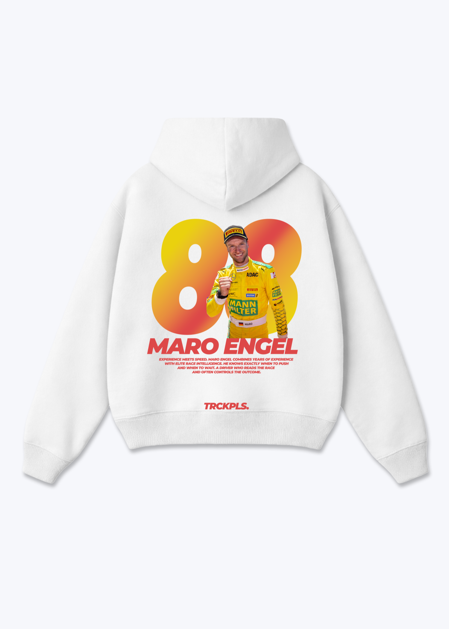 Maro Engel Oversized Hoodie - White Back (Designed)