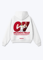 Ricardo Felle Oversized Hoodie - White Back (Designed)