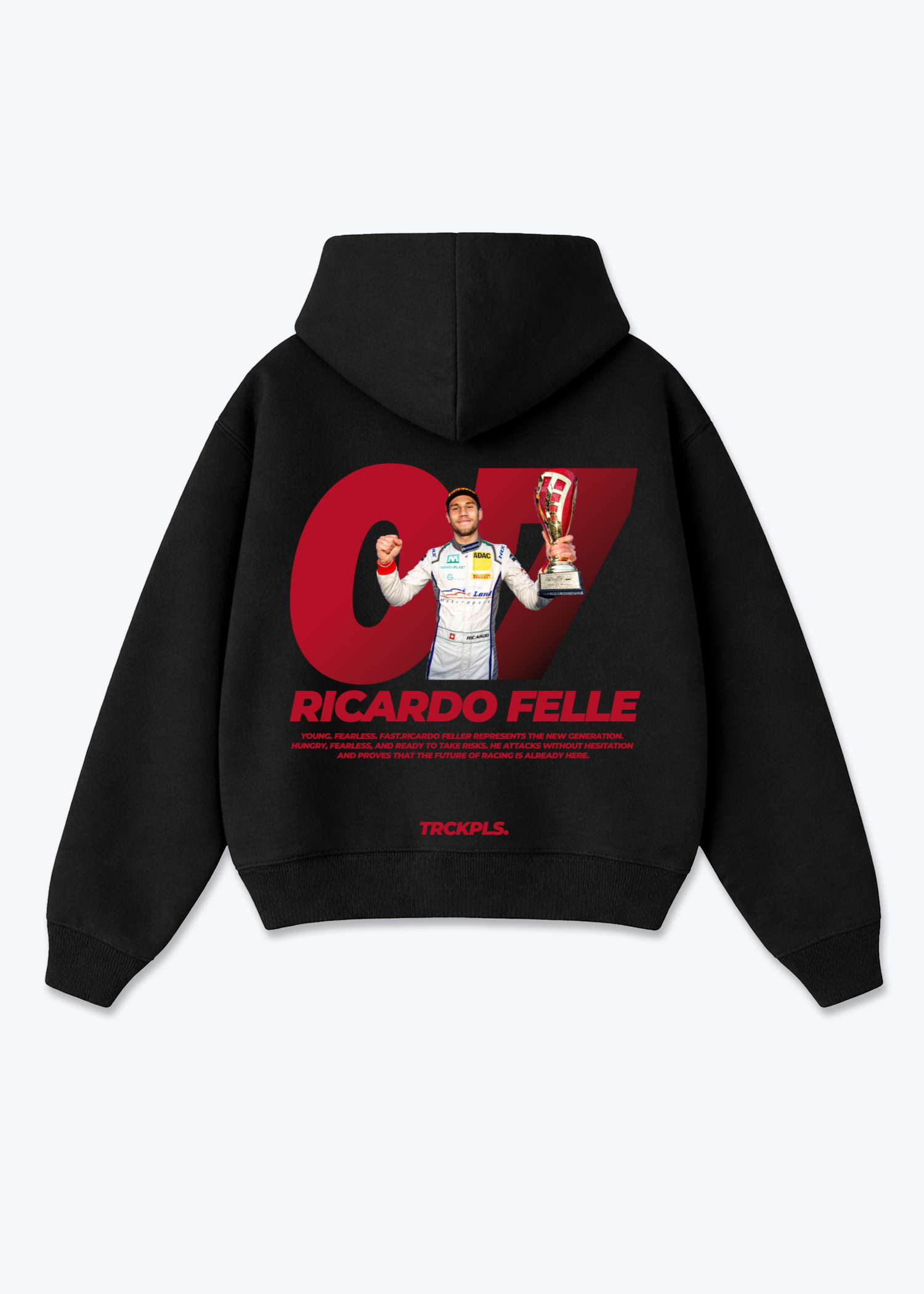 Ricardo Felle Oversized Hoodie - Black Back (Designed)