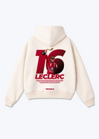 Leclerc 16 Oversized Hoodie - Beige Back (Designed)