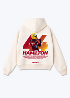 Hamilton 44 Oversized Hoodie - Beige Back (Designed)