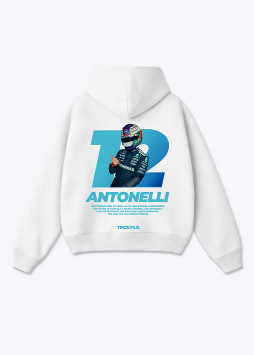 Antonelli 12 Oversized Hoodie - White Back (Designed)