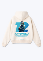 Antonelli 12 Oversized Hoodie - Beige Back (Designed)