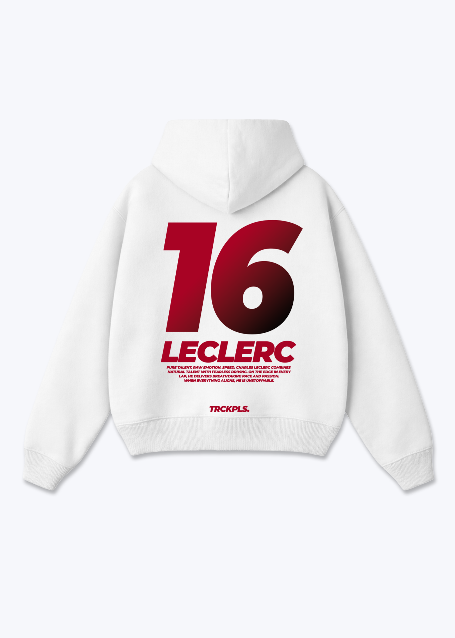 Leclerc 16 Oversized Hoodie - White Back (Designed)