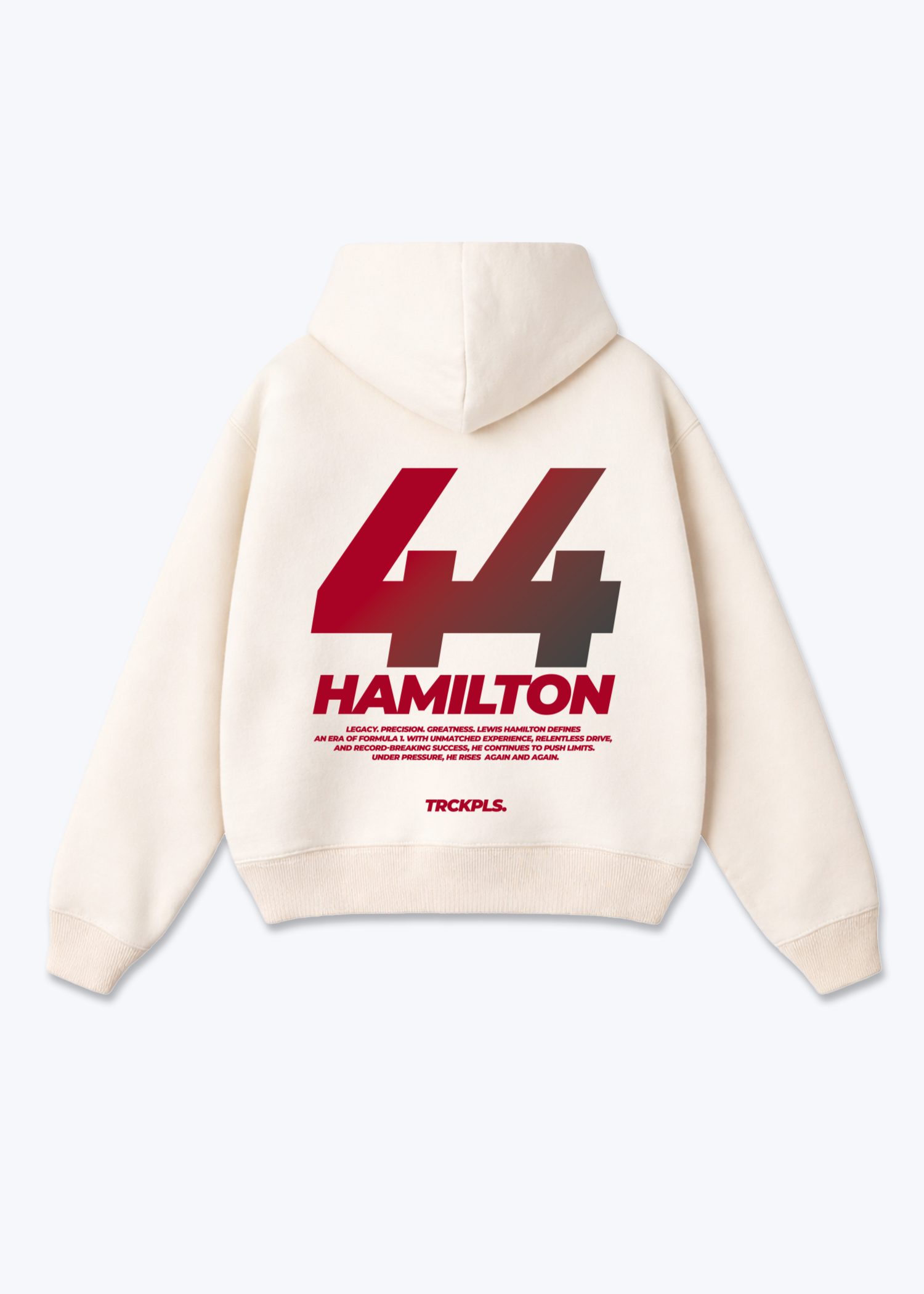 44 Hamilton Oversized Hoodie - Beige Back (Designed)