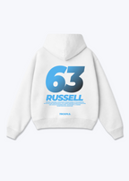 Russell 63 Oversized Hoodie - White Back (Designed)