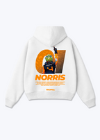 Norris 01 Oversized Hoodie - White Back (Designed)