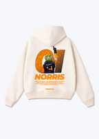 Norris 01 Oversized Hoodie - Beige Back (Designed)