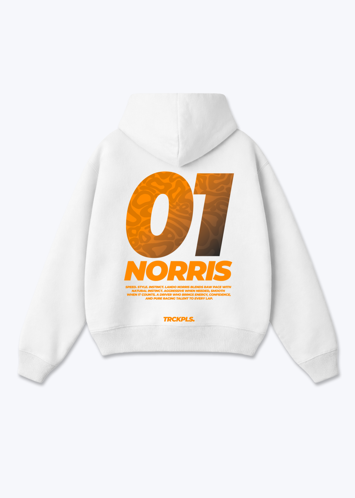 Norris 01 Oversized Hoodie - White Back (Designed)