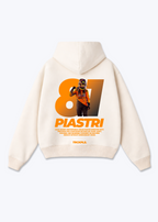 Piastri 81 Oversized Hoodie - Beige Back (Designed)
