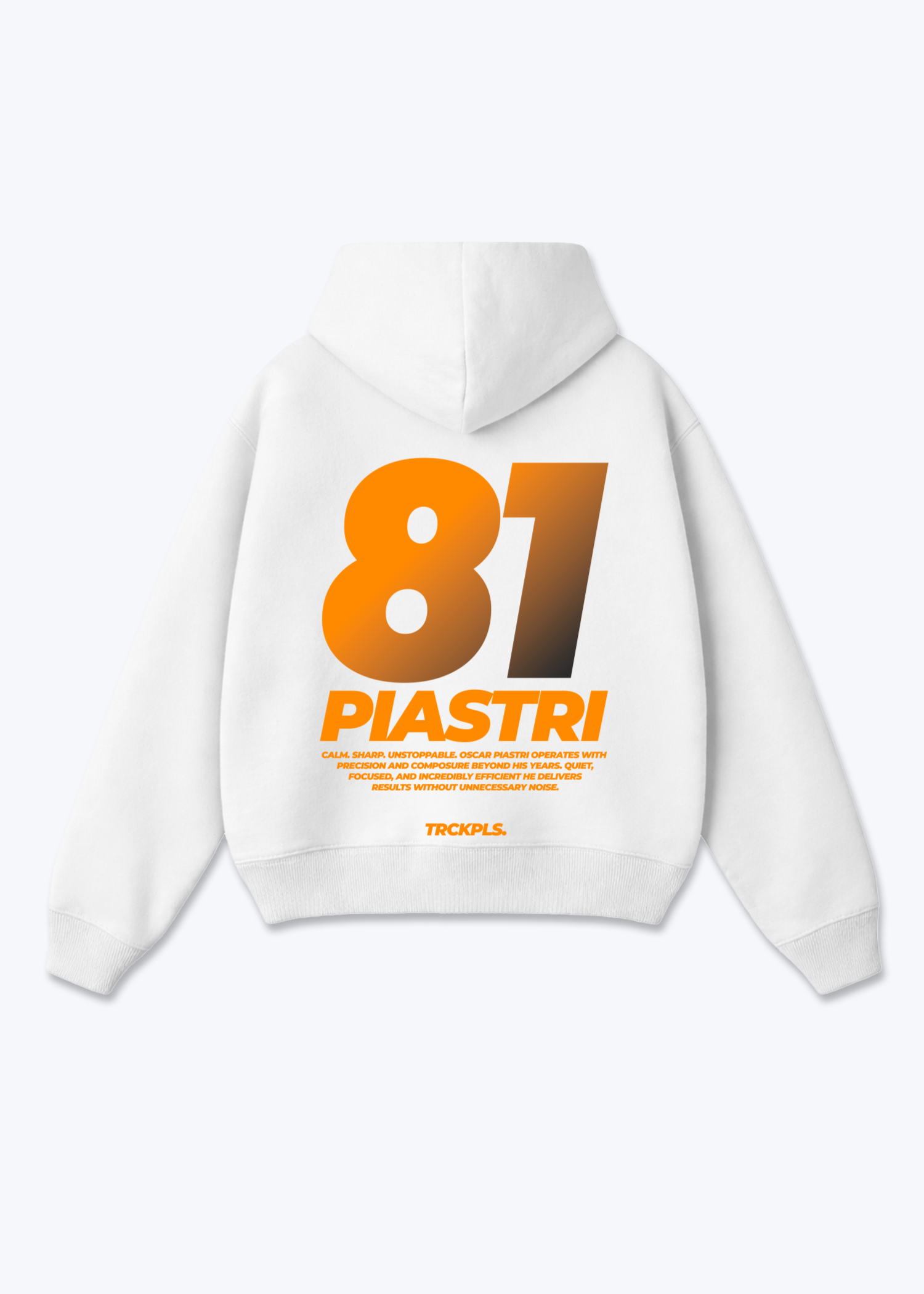 Piastri 81 Oversized Hoodie - White Back (Designed)