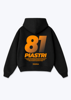 Piastri 81 Oversized Hoodie - Black Back (Designed)