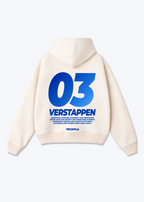 Verstappen Oversized Hoodie - Beige Back (Designed)