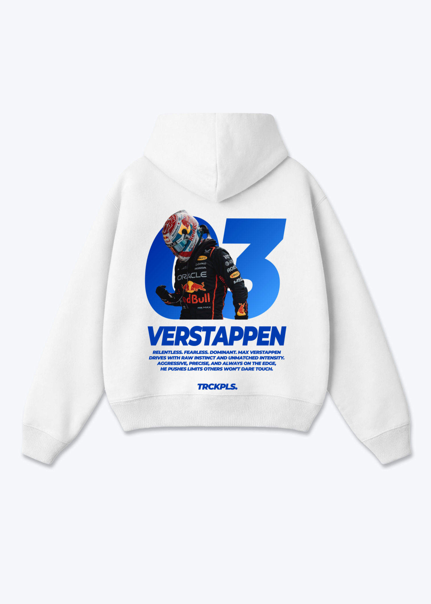 Verstappen Oversized Hoodie - White Back (Designed)