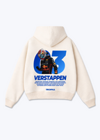 Verstappen Oversized Hoodie - Beige Back (Designed)