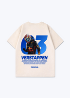 Verstappen Oversized Shirt - Beige Back (Designed)