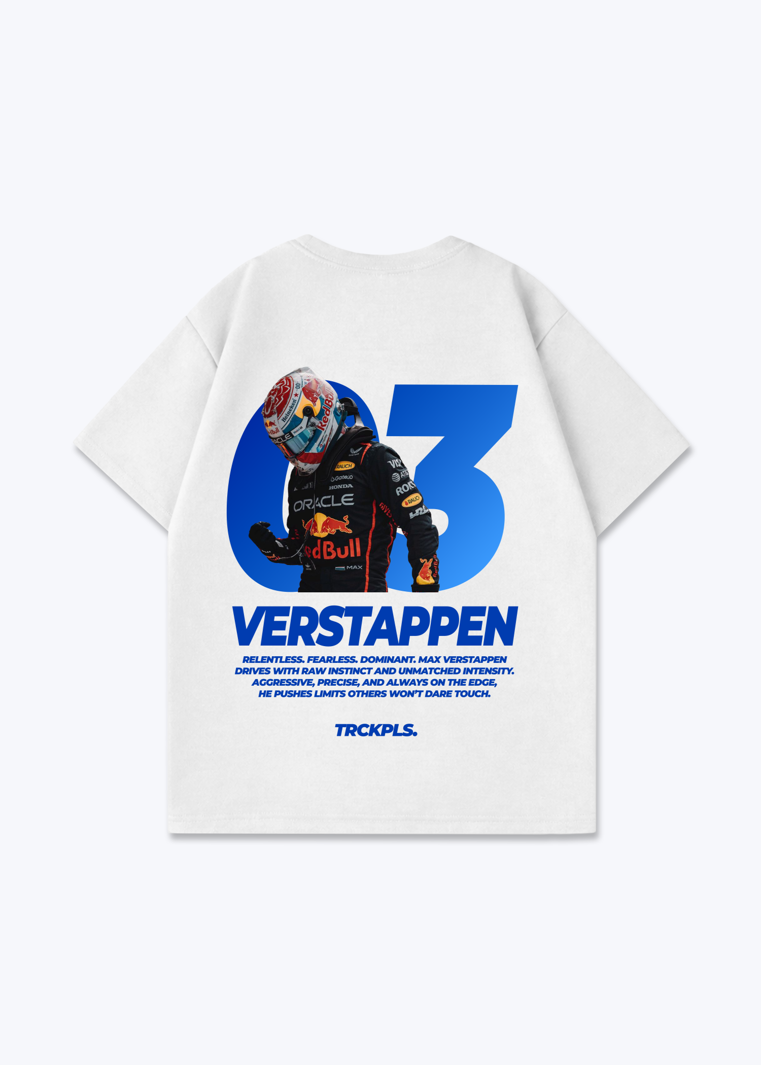 Verstappen Oversized Shirt - White Back (Designed)