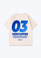 Verstappen Oversized Shirt - Beige Back (Designed)
