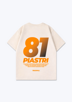 Piastri Oversized Shirt - Beige Back (Designed)