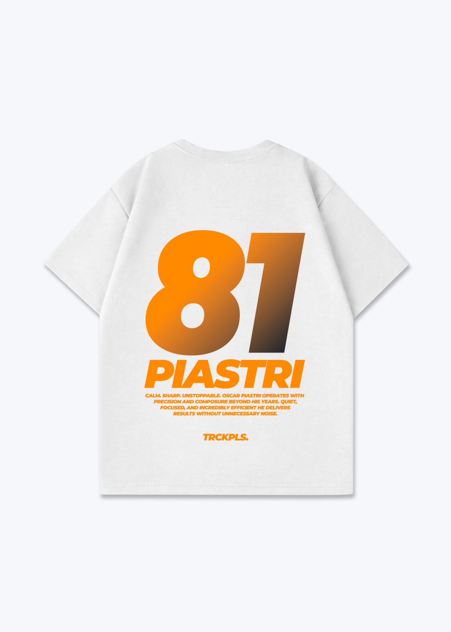 Piastri Oversized Shirt - White Back (Designed)