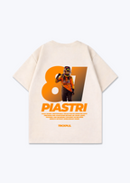 Piastri Oversized Shirt - Beige Back (Designed)