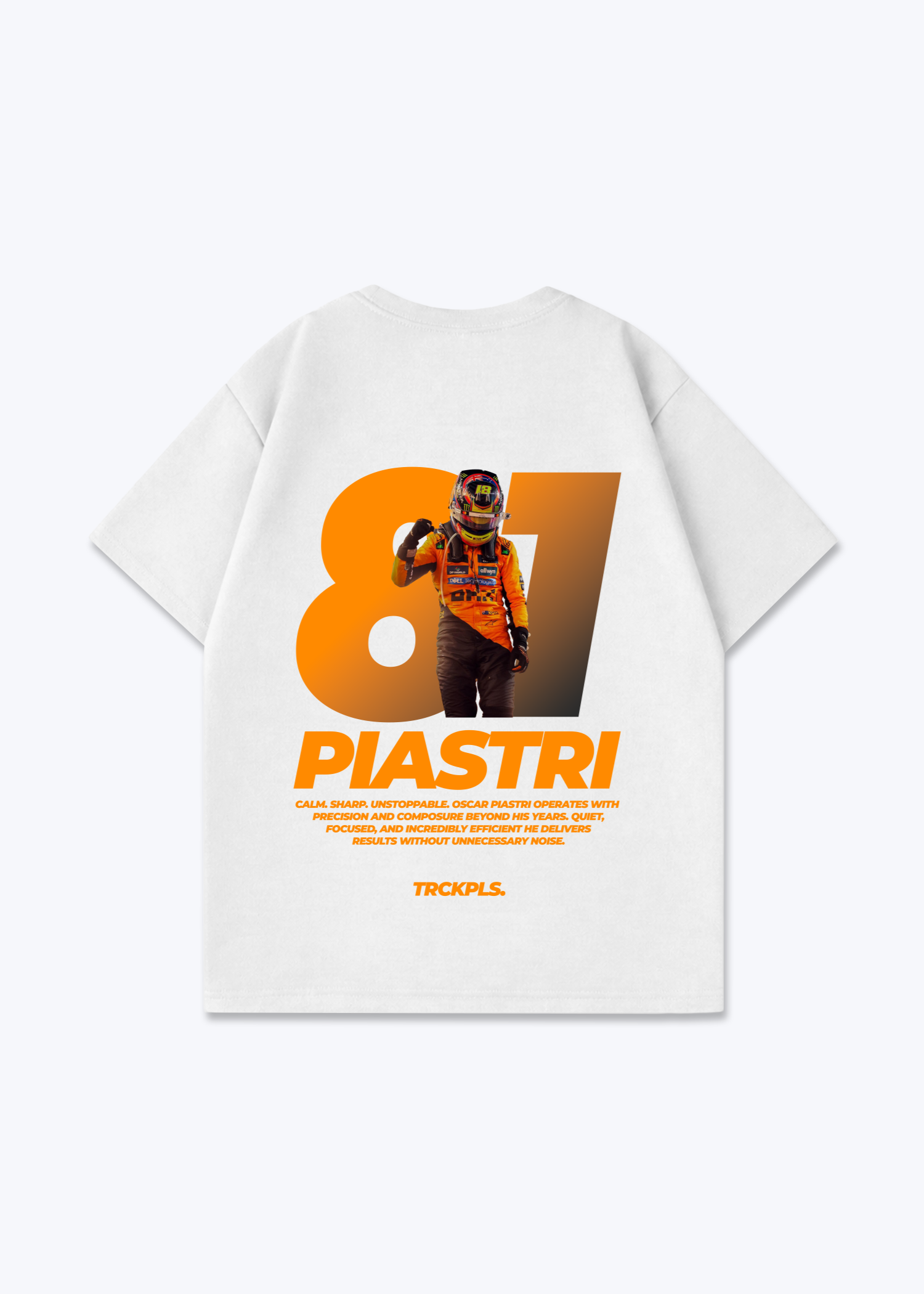 Piastri Oversized Shirt - White Back (Designed)