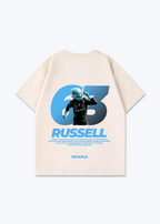 Russell Oversized Shirt - Beige Back (Designed)