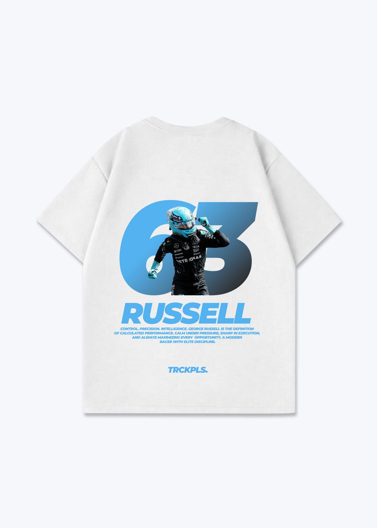 Russell Oversized Shirt - White Back (Designed)