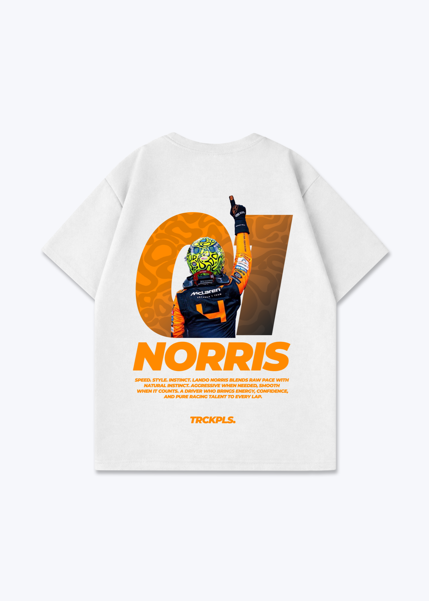 Norris Oversized Shirt - White Back (Designed)