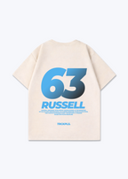 Russell Oversized Shirt - Beige Back (Designed)