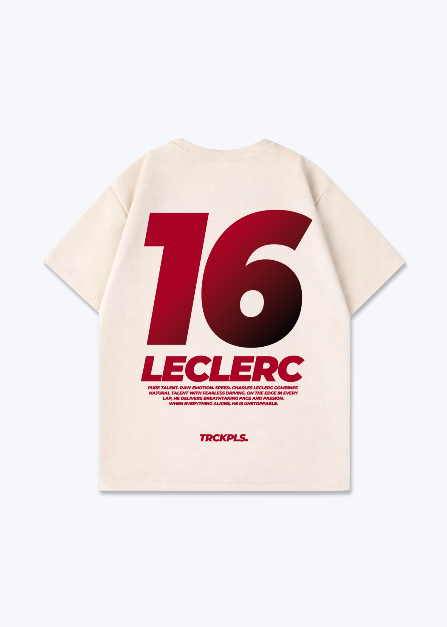 Leclerc Oversized Shirt - Beige Back (Designed)
