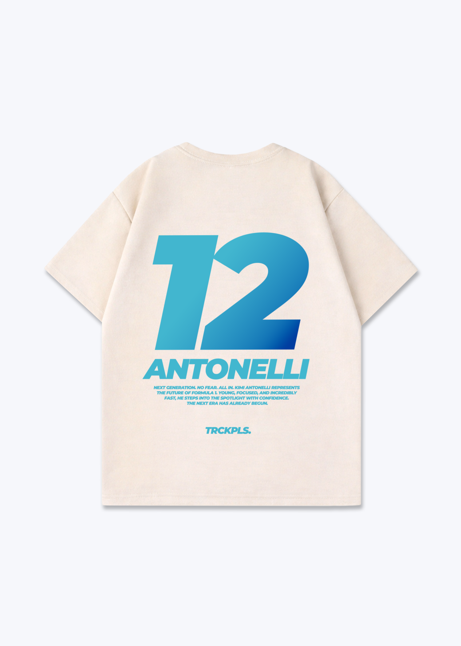 Antonelli Oversized Shirt - Beige Back (Designed)