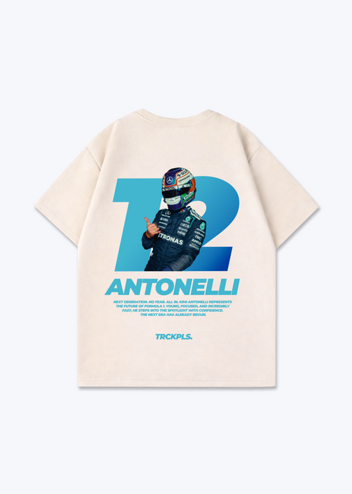 Antonelli Oversized Shirt - Beige Back (Designed)