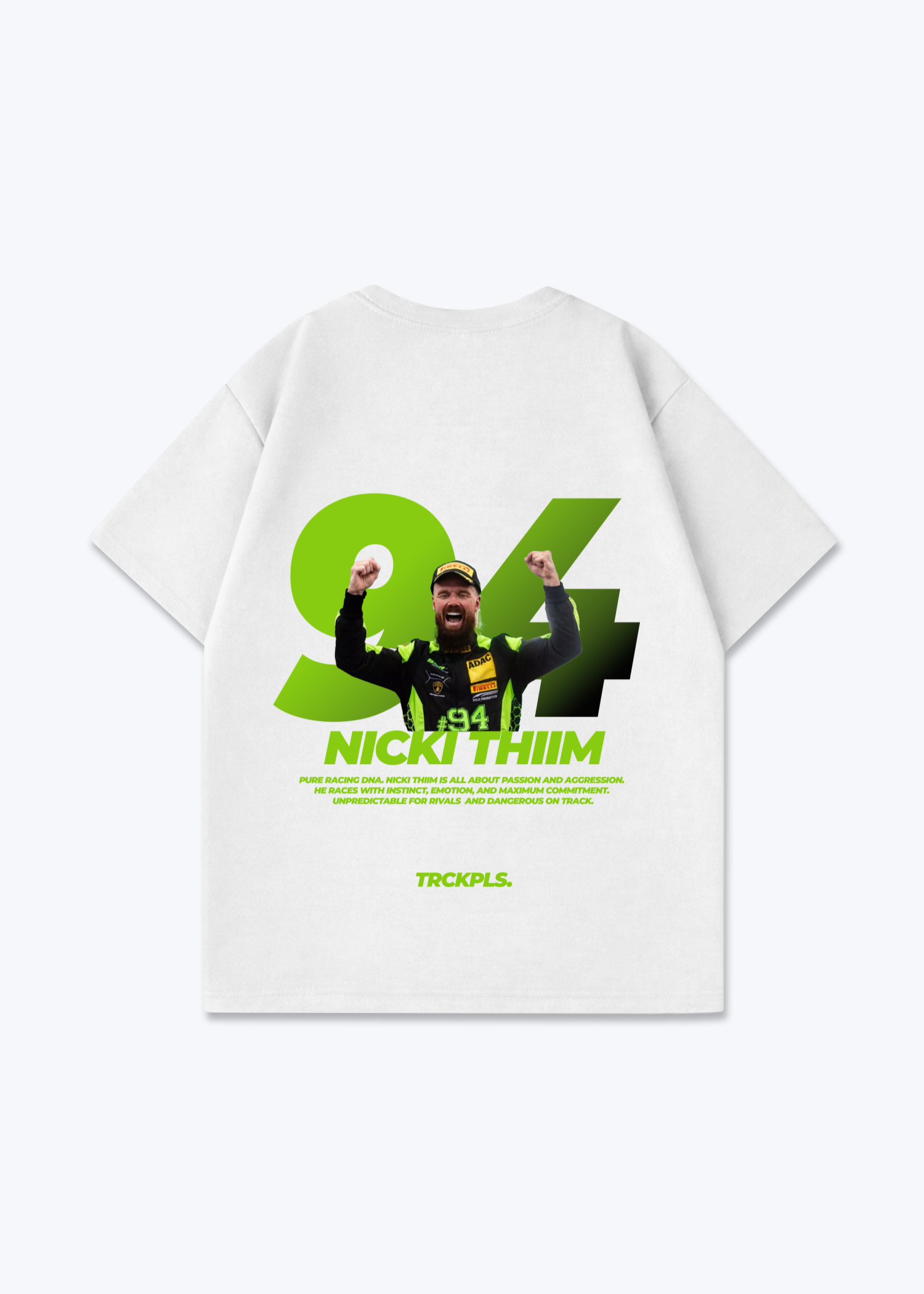 Nicki Thiim Oversized Shirt - White Back (Designed)