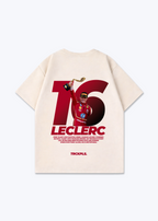 Leclerc Oversized Shirt - Beige Back (Designed)