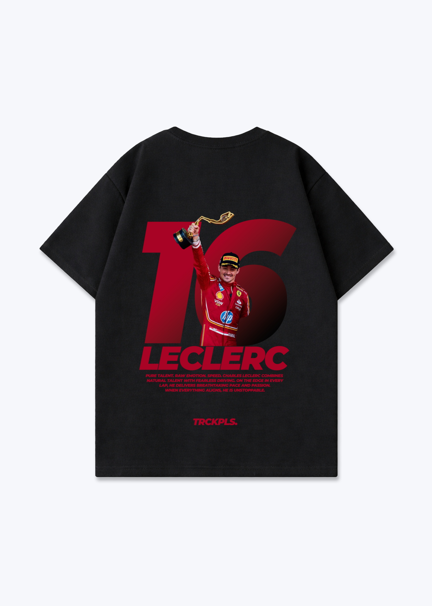 Leclerc Oversized Shirt - Black Back (Designed)