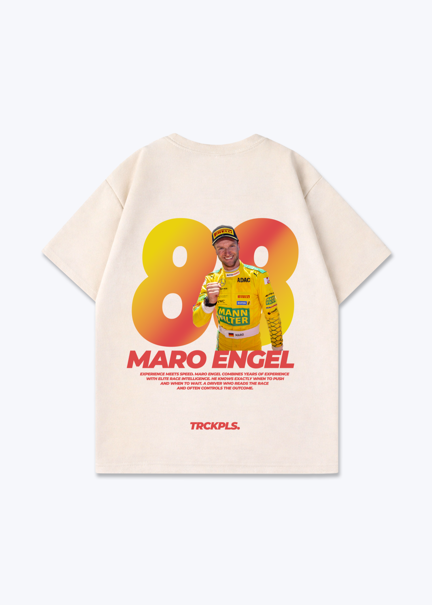 Mario Engel Oversized Shirt - Beige Back (Designed)