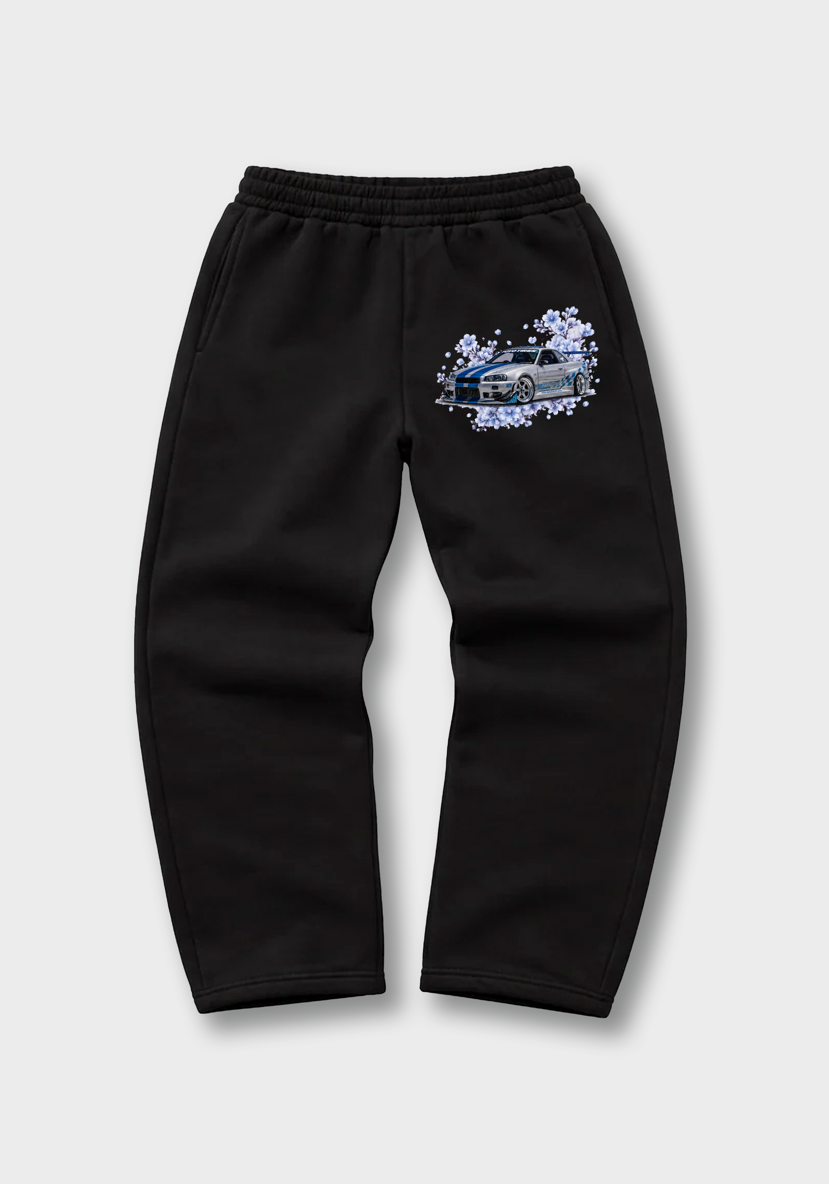 Openleg Jogger - Black Front (Designed)