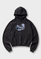 Skyline Oversized Hoodie - Black Front (Designed)